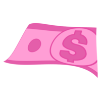 dólar rosa en efectivo png