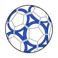 balón de fútbol azul png