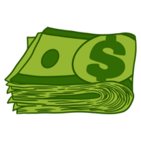 grön dollar kontanter png