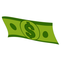 dinheiro em dólar verde png