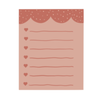 Daily Planner Memo Note Paper. Cute Notepad. png