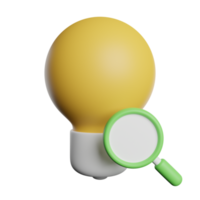 Search Idea Bulb png