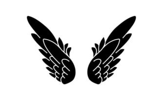 Free vector angel wings tattoo