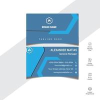 Corporate business card template for your company vector