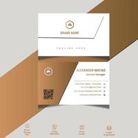 Corporate business card template for your company vector