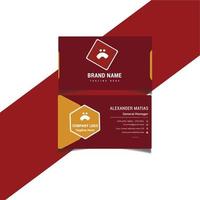 Corporate business card template for your company vector