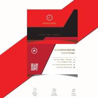 Corporate business card template for your company vector