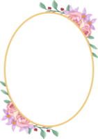 arranjo de flores rosa com estilo aquarela png