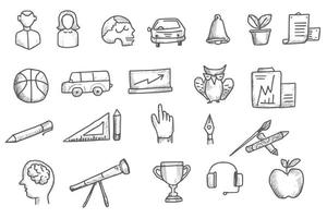 Hand draw business idea doodles sketch design vector