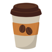 café chaud dans une tasse illustration png