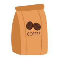 Coffee Powder Pouch Illustration png