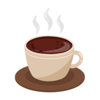 ilustración de café caliente png