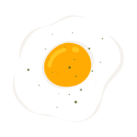 lado soleado hacia arriba ilustración de huevo png