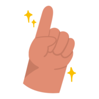 ilustración de gesto de mano png