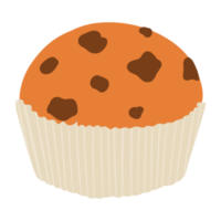 ilustración de muffins de chocolate png