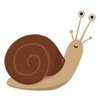 söt snigel illustration png