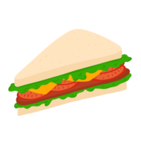 sándwich dibujado a mano png