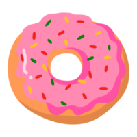 beignet dessiné à la main png