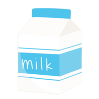 ilustración de cartón de leche png