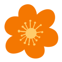 ilustração de flor de outono png