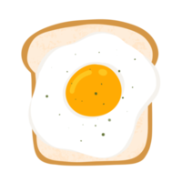 Bread and Egg Illustration png