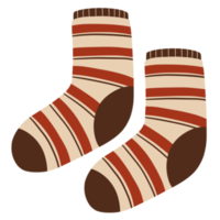 illustration de chaussettes rayées png