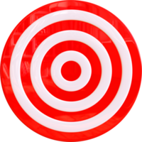 Realistic Target 3D Rendered Symbol png