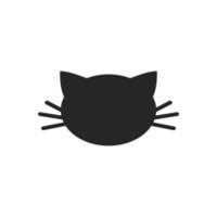 cat icon isolated on white background vector