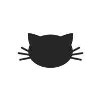 cat icon isolated on white background vector