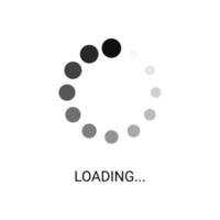 Loading progress tool. Data progressions download indicator set. Countdown icon vector