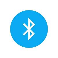 icono de bluetooth aislado sobre fondo blanco vector