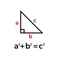 teorema de pitagoras en matematicas vector