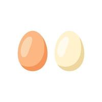 estilo plano de vector de huevo de gallina