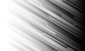 abstracto gris tono cyber raya circuito geométrico slash dinámico blanco blanco espacio diseño moderno futurista tecnologías fondo vector