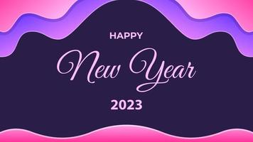 Happy new year 2023 background with  gradient color. Suitable to use on new year event. vector