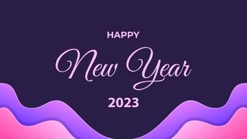 feliz año nuevo 2023 fondo con color degradado. adecuado para usar en el evento de año nuevo. vector