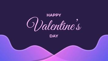 Happy Valentine's Day Banner Design. Suitable to use on Valentine's Day Event vector