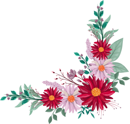 Flowers Corners Png PNGs for Free Download