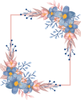 blu fiore preparativi con acquerello stile png