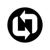 Amazing arrow in flip like letter N font Image graphic icon logo design abstract concept vector stock. Can be used as a symbol related to initial or monogram