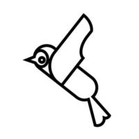 Amazing line art for funny bird Image graphic icon logo design abstract concept vector stock. Can be used as a symbol related to animal