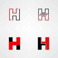 Letter or word H font image graphic icon logo design abstract concept vector stock. Can be used as a symbol related to initial or monogram