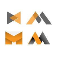 Various letter or word M font image graphic icon logo design abstract concept vector stock. Can be used as a symbol associated with the Initial or monogram