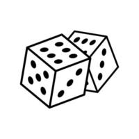 Dice icon vector design templates