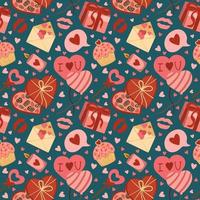 Love Valentines day seamless pattern vector