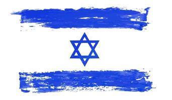 Israeli flag watercolor vector