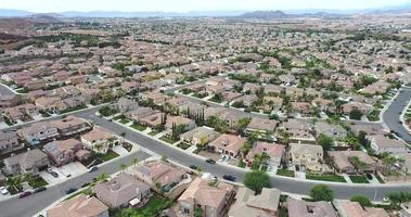 Overhead Ultra High Definition 4k Aerial of a United States Neighborhood. video