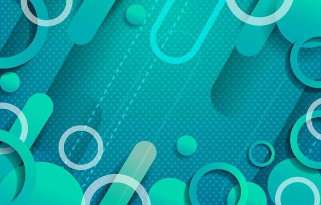 Abstract Blue and Green Combo Background