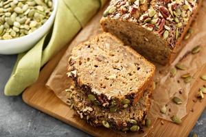 Healthy gluten free banana bread photo