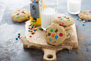 Chocolate chip and candy cookie photo